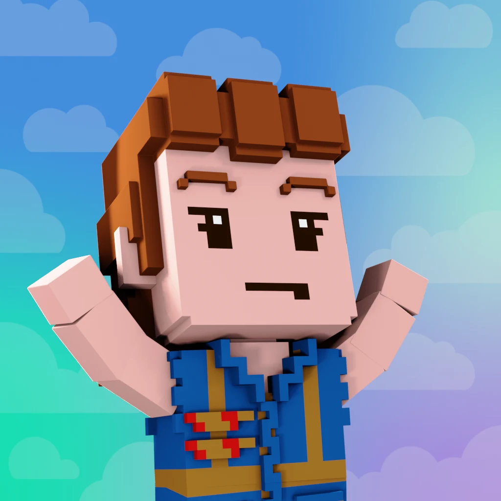 Pirate #4737 voxel render