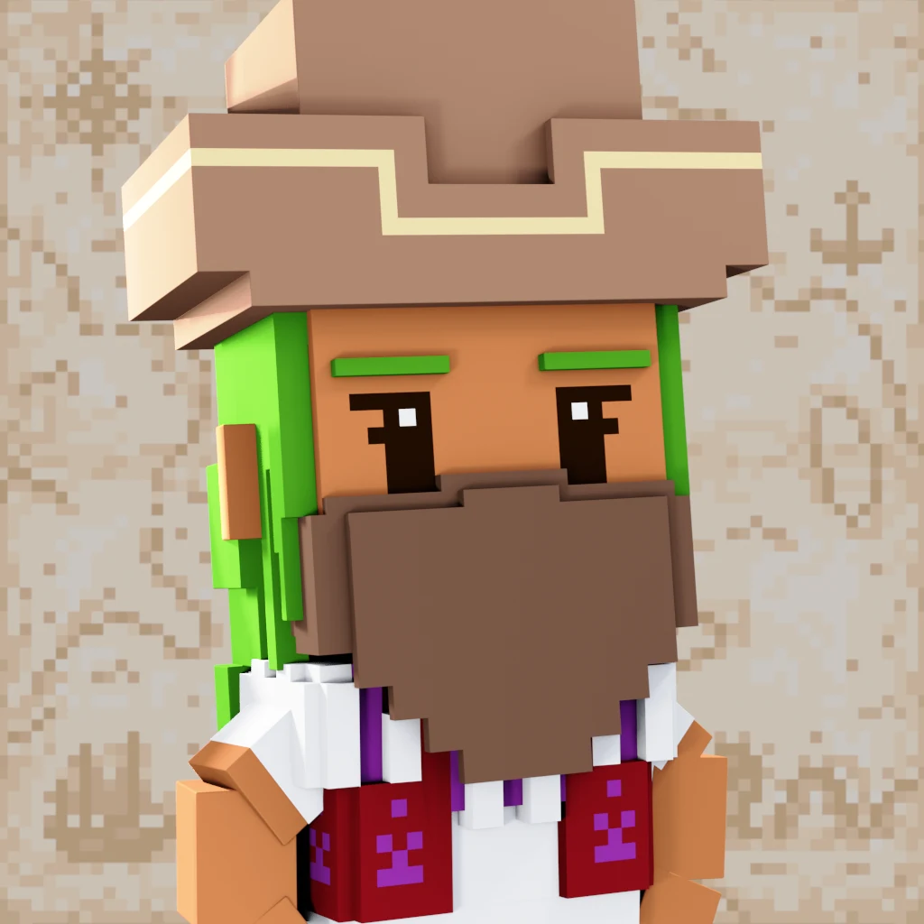 Pirate #4738 voxel render