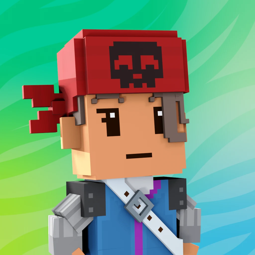 Pirate #4739 voxel render