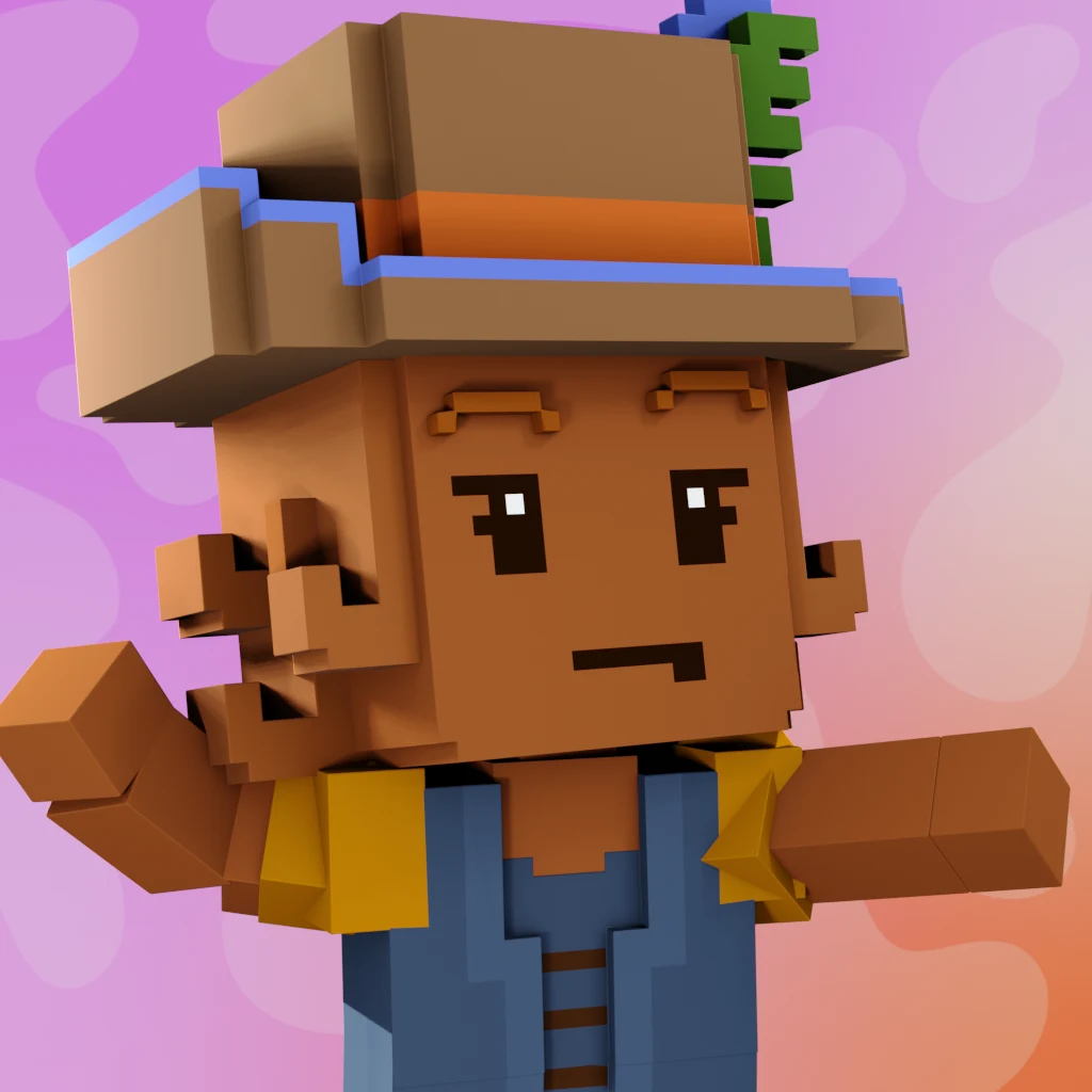 Pirate #474 voxel render