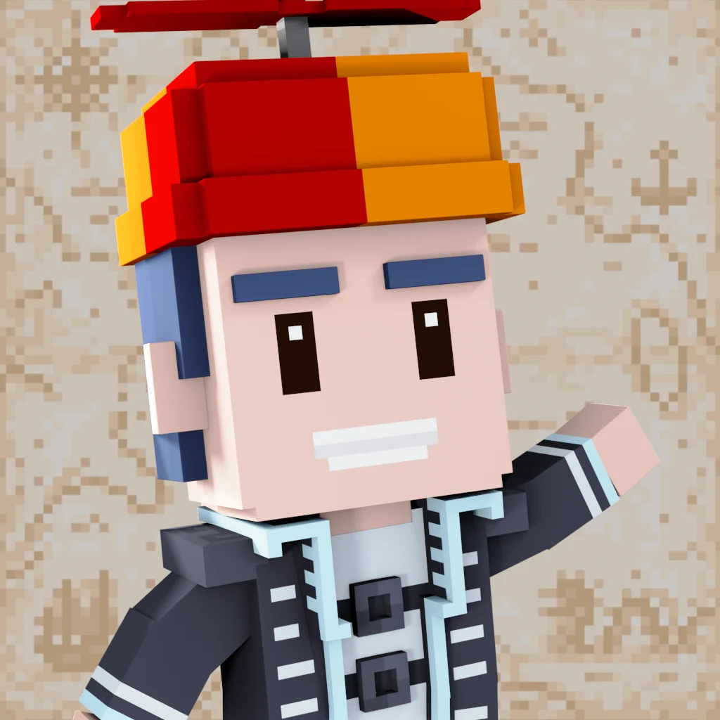 Pirate #4746 voxel render