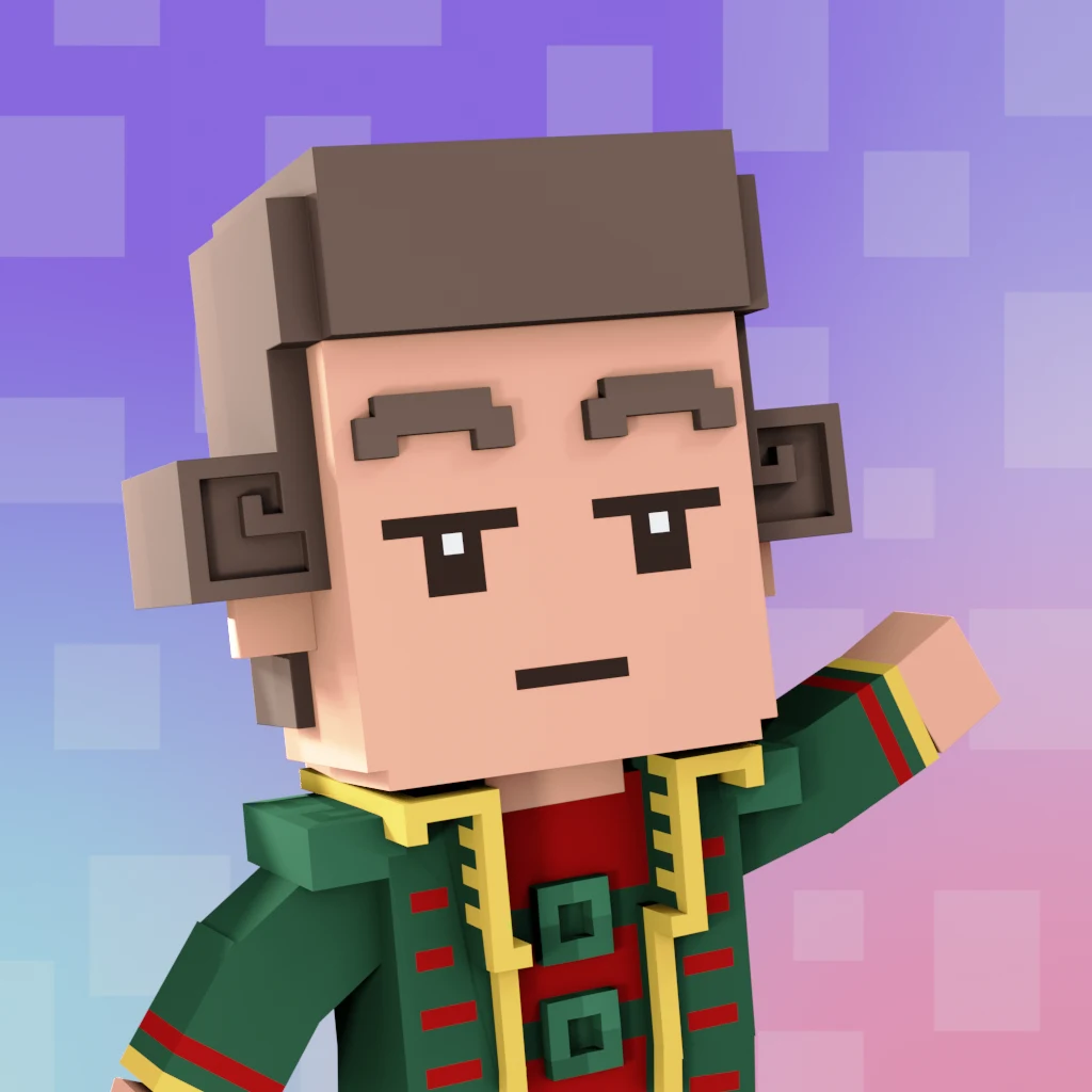 Pirate #4748 voxel render