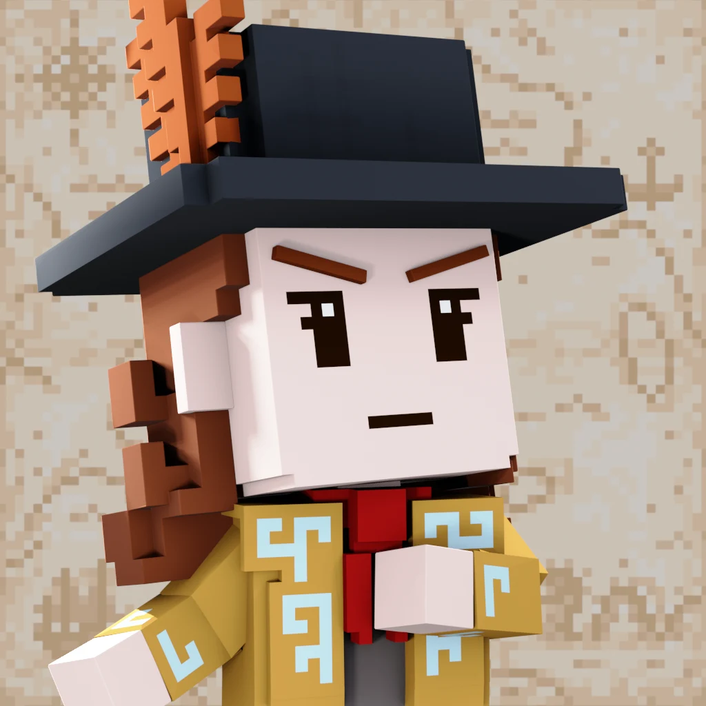 Pirate #4757 voxel render