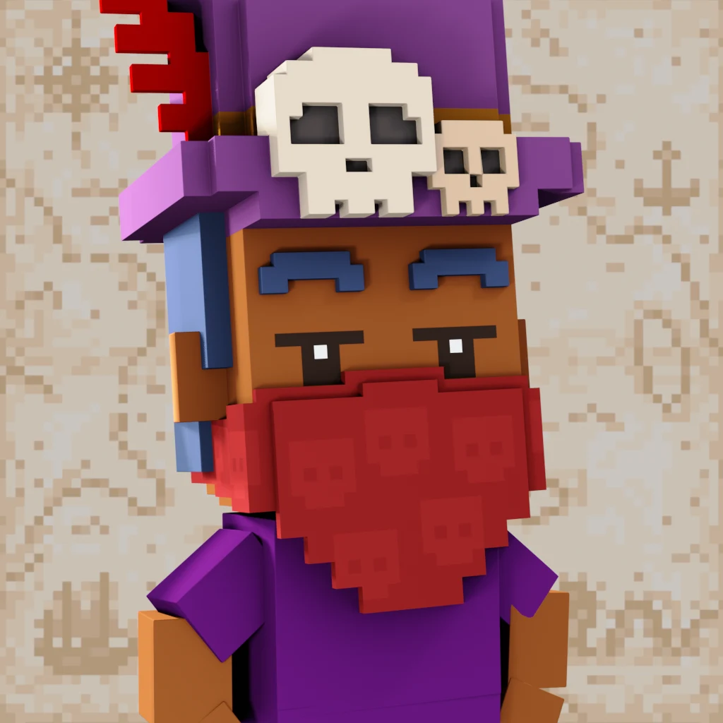 Pirate #4759 voxel render