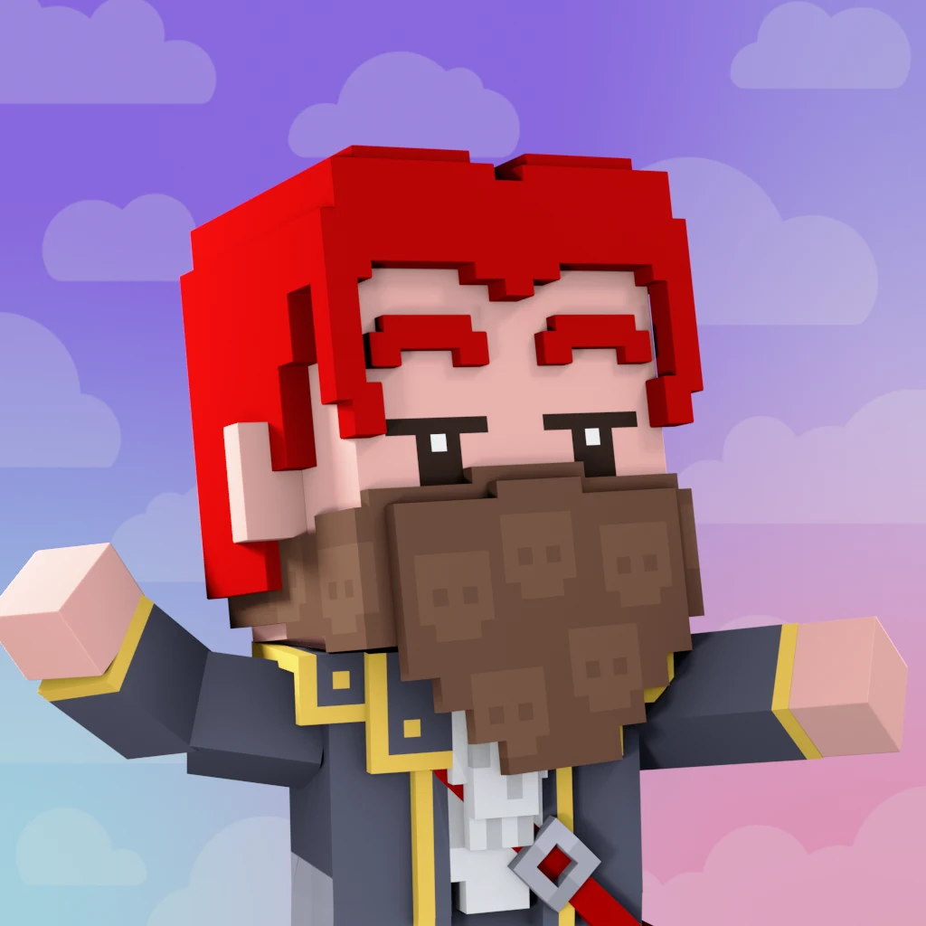 Pirate #476 voxel render