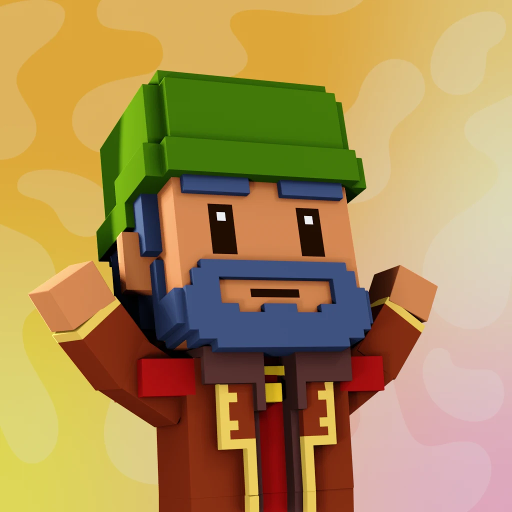 Pirate #4762 voxel render