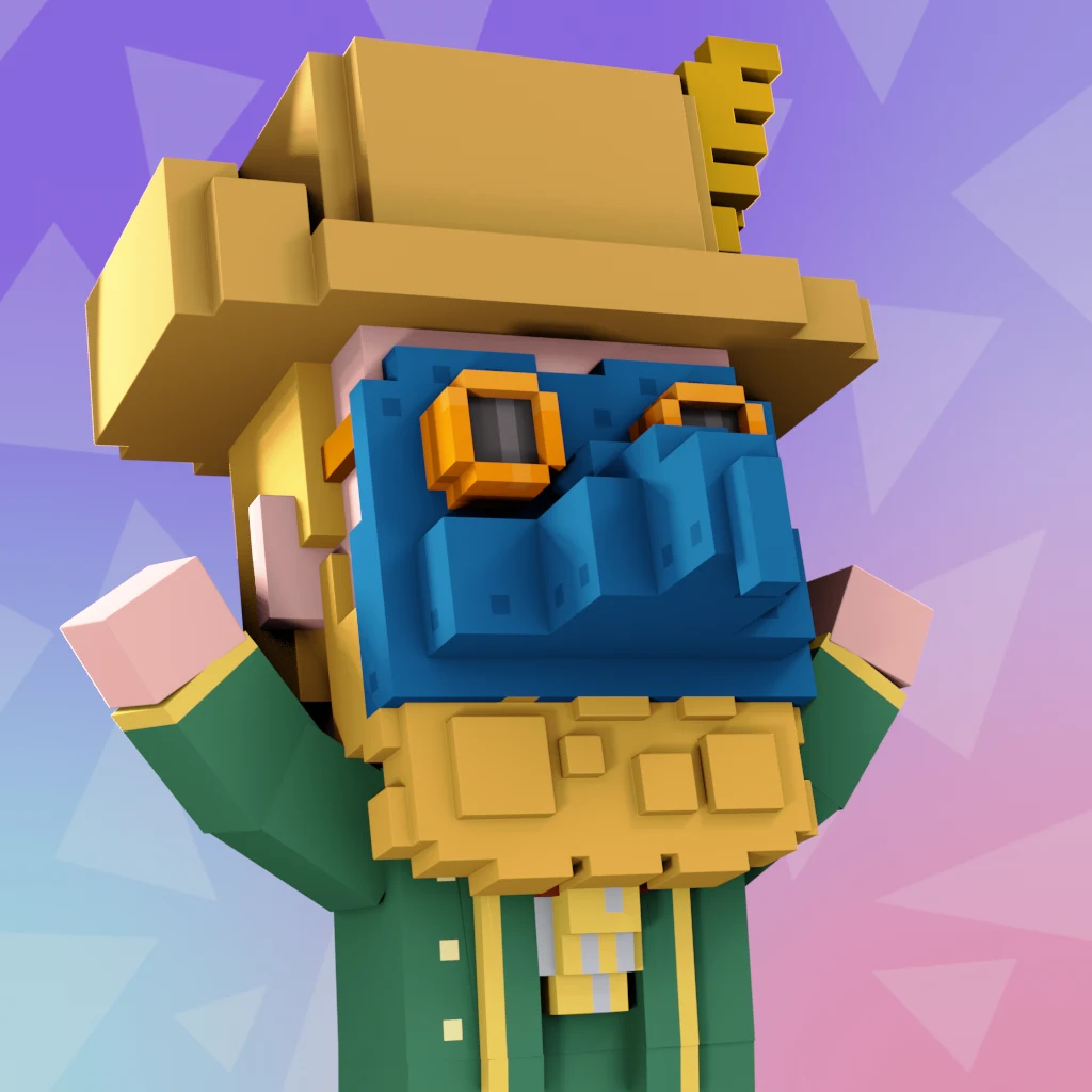 Pirate #4766 voxel render