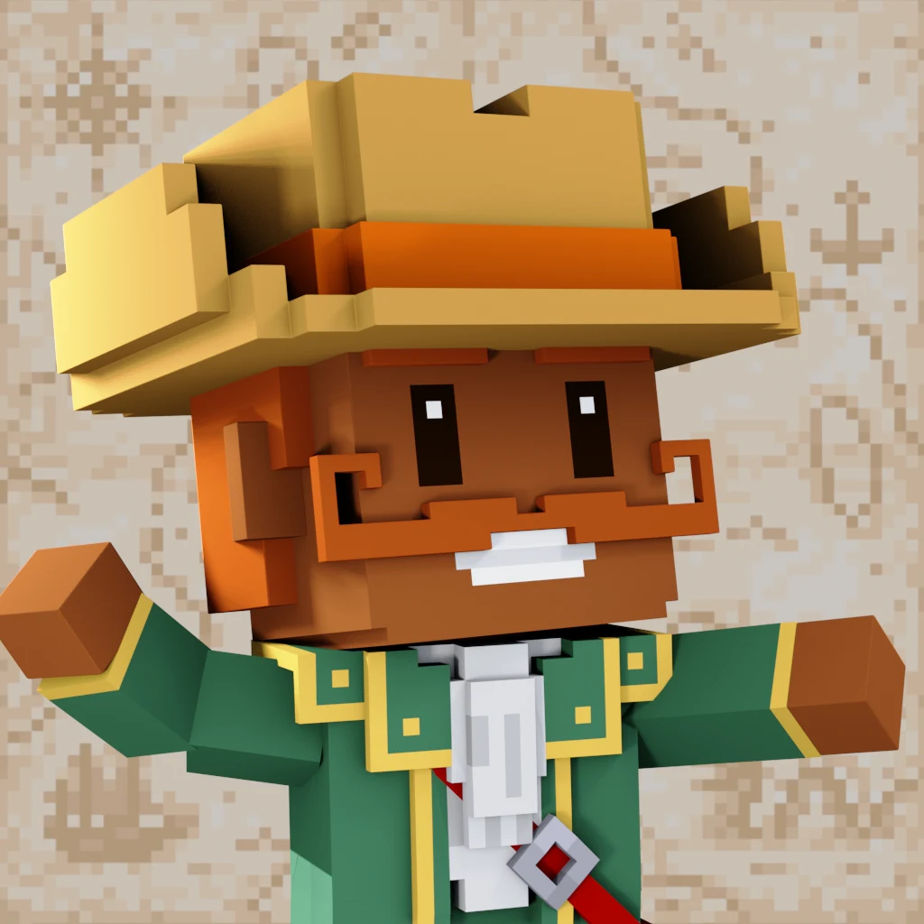 Pirate #4771 voxel render