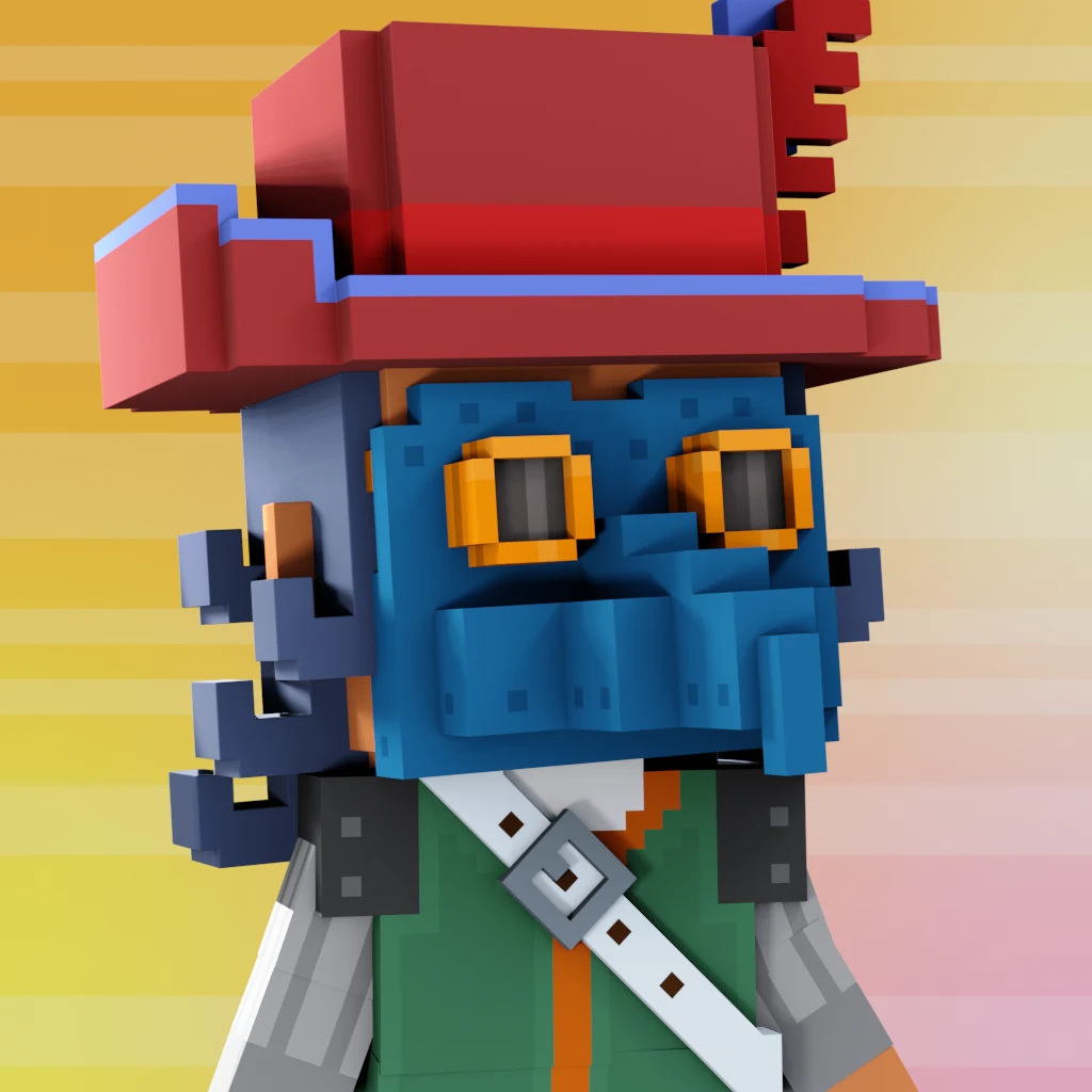 Pirate #4772 voxel render
