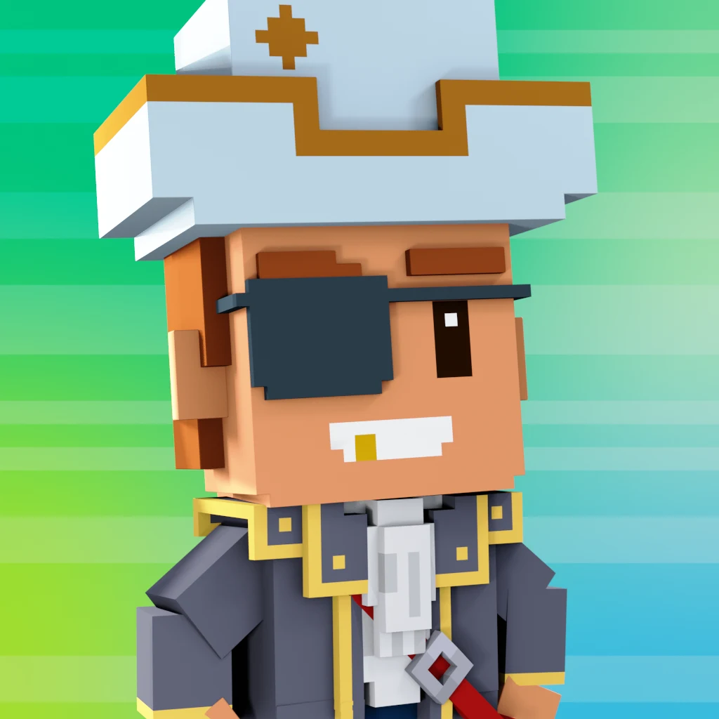 Pirate #4778 voxel render