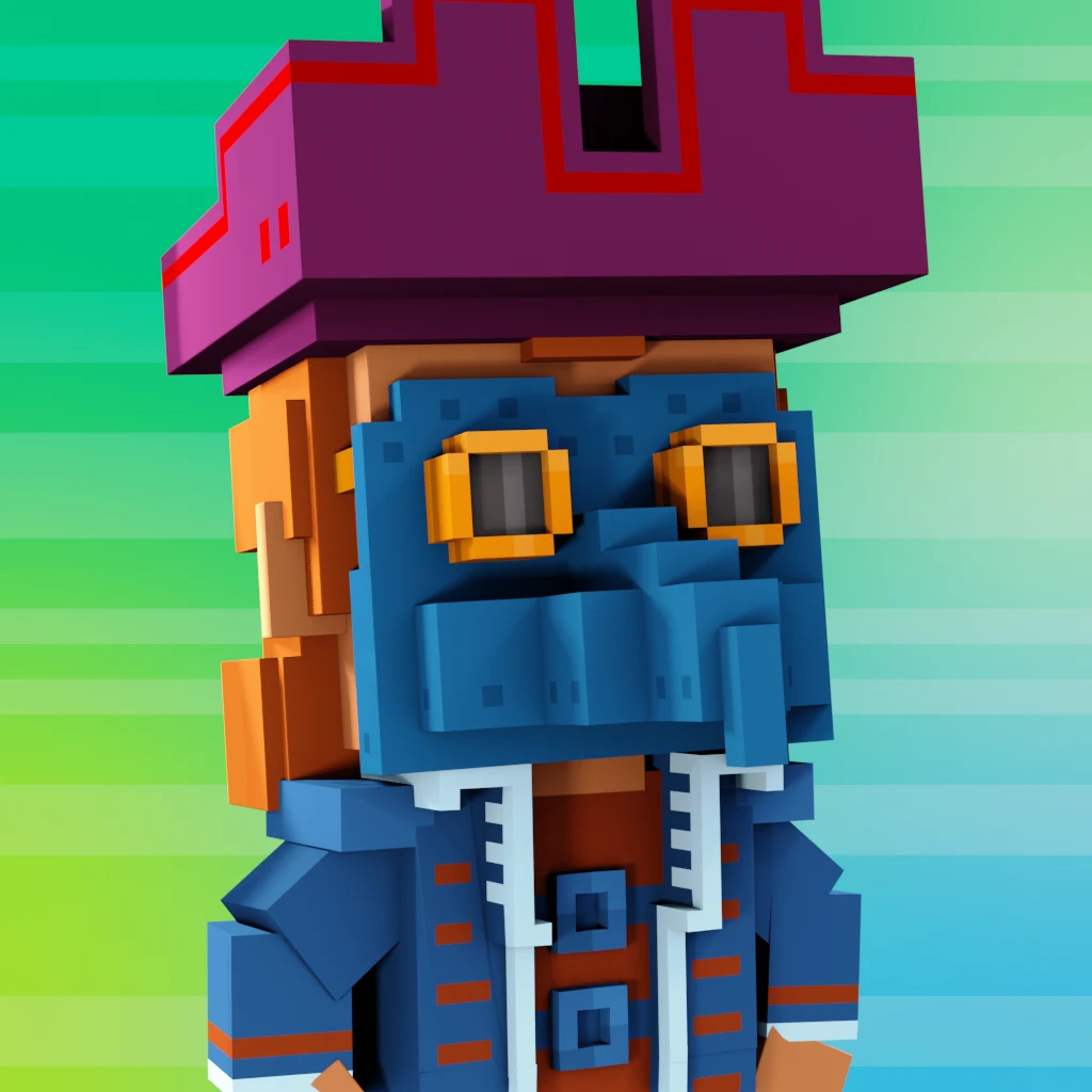 Pirate #4787 voxel render