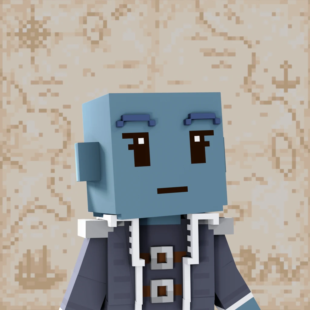 Pirate #4788 voxel render