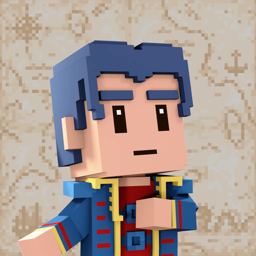 Pirate #4798 voxel render
