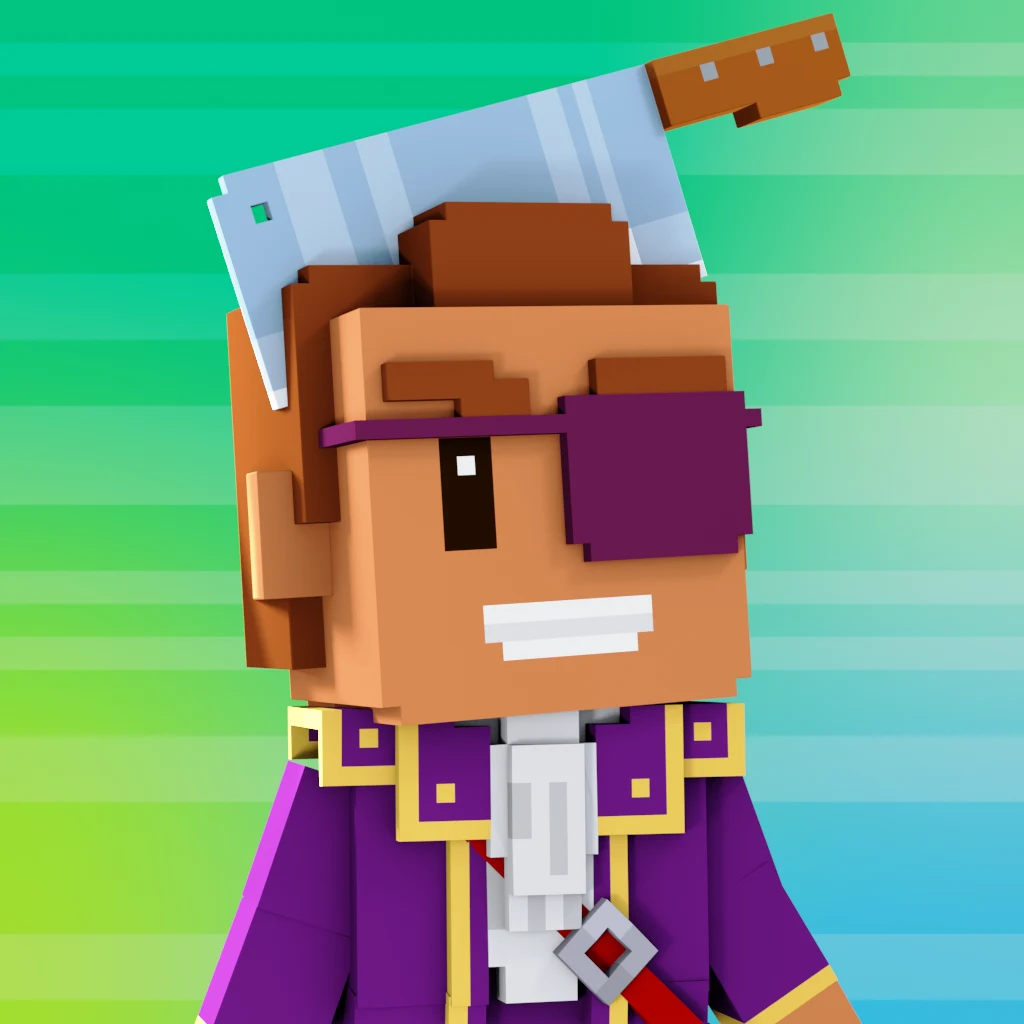 Pirate #4804 voxel render