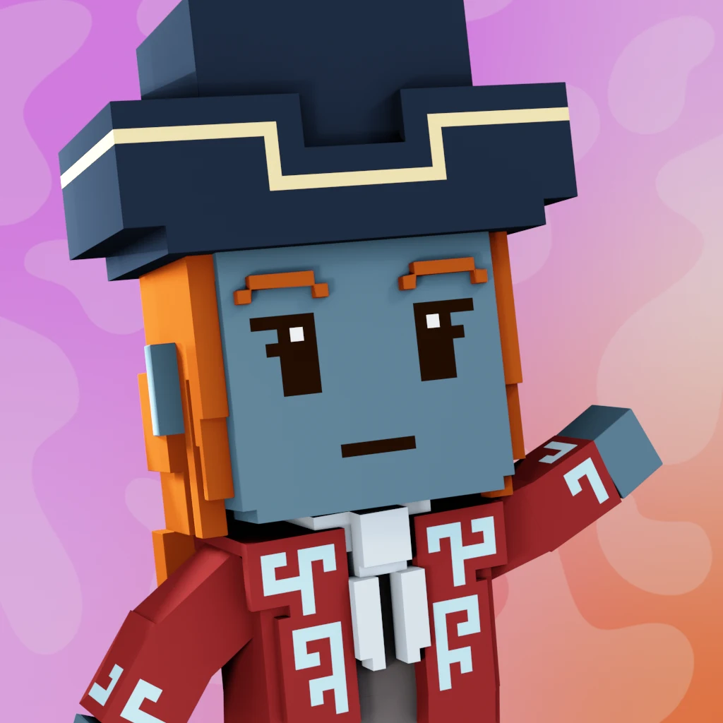 Pirate #4806 voxel render