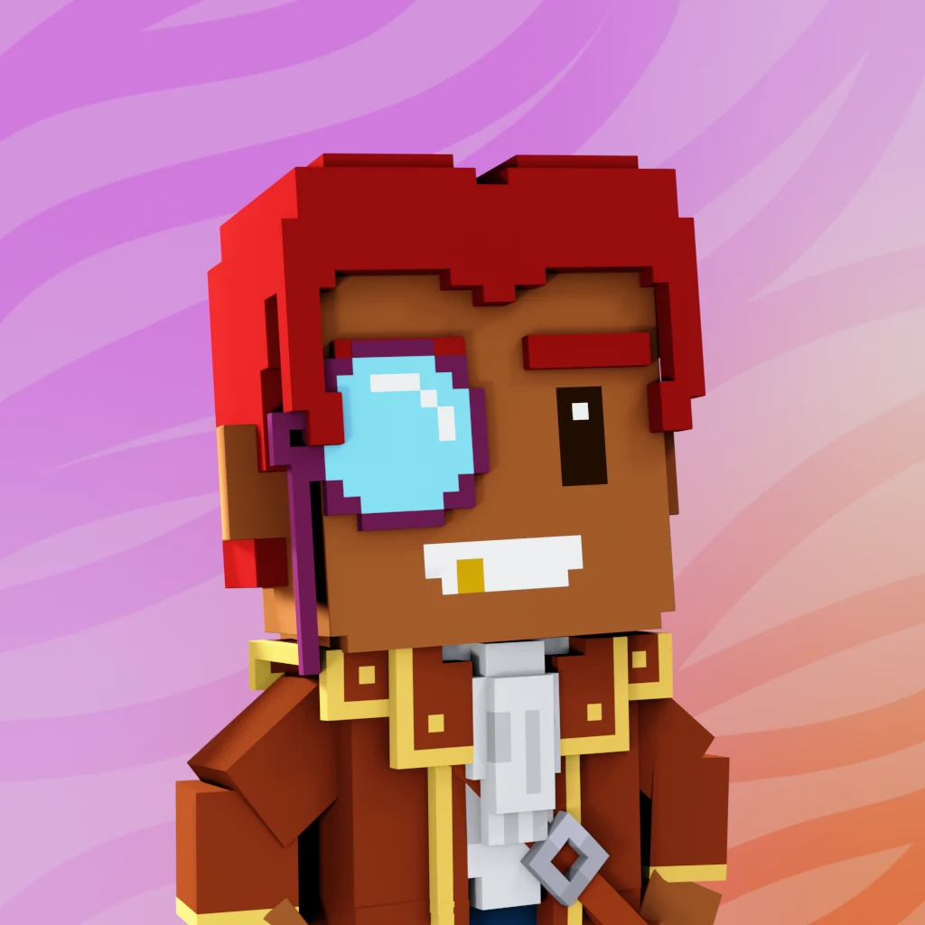 Pirate #4829 voxel render