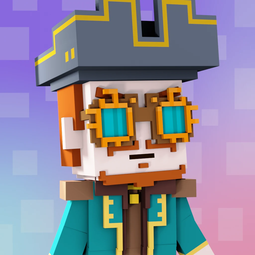 Pirate #483 voxel render