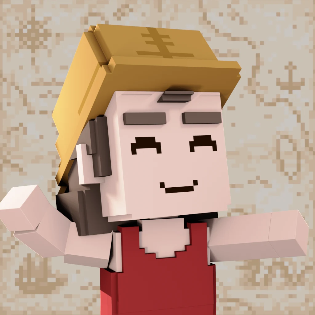 Pirate #4838 voxel render