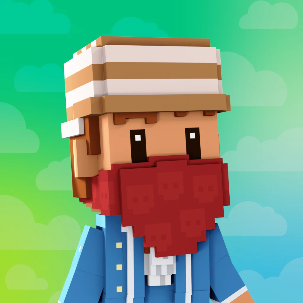 Pirate #484 voxel render