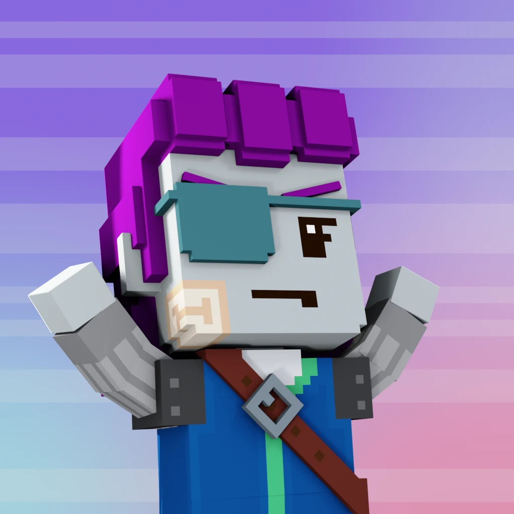 Pirate #4846 voxel render
