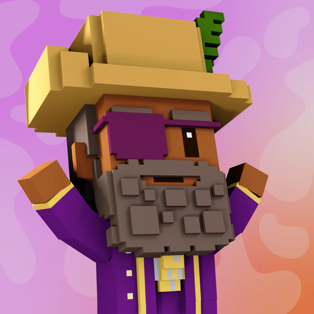 Pirate #4847 voxel render