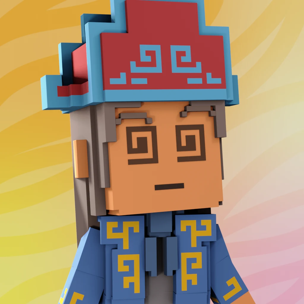 Pirate #485 voxel render