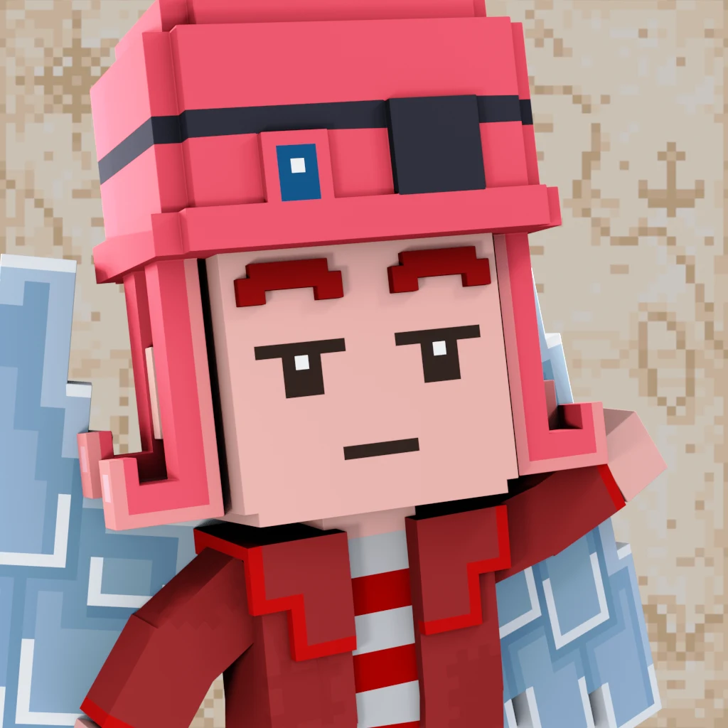 Pirate #4853 voxel render