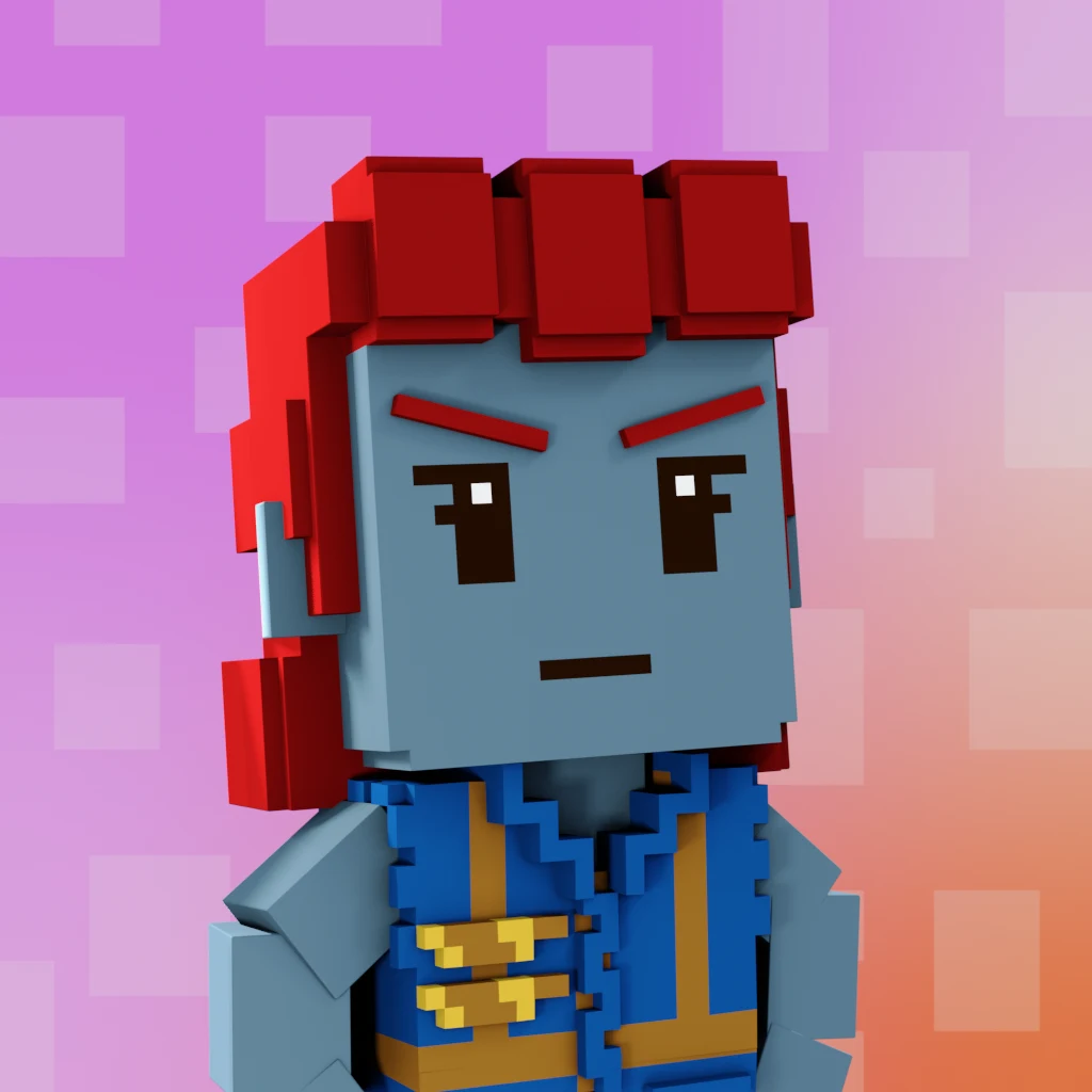 Pirate #486 voxel render