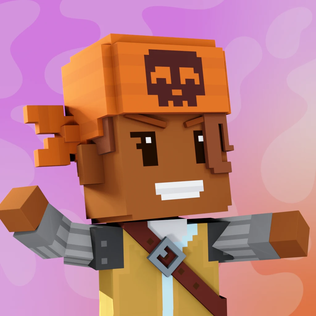 Pirate #4862 voxel render