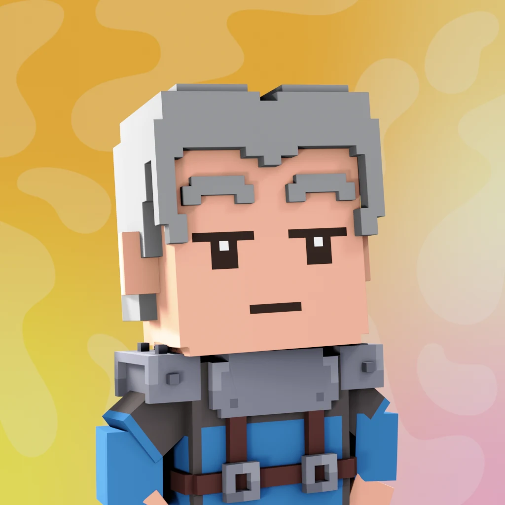 Pirate #4873 voxel render