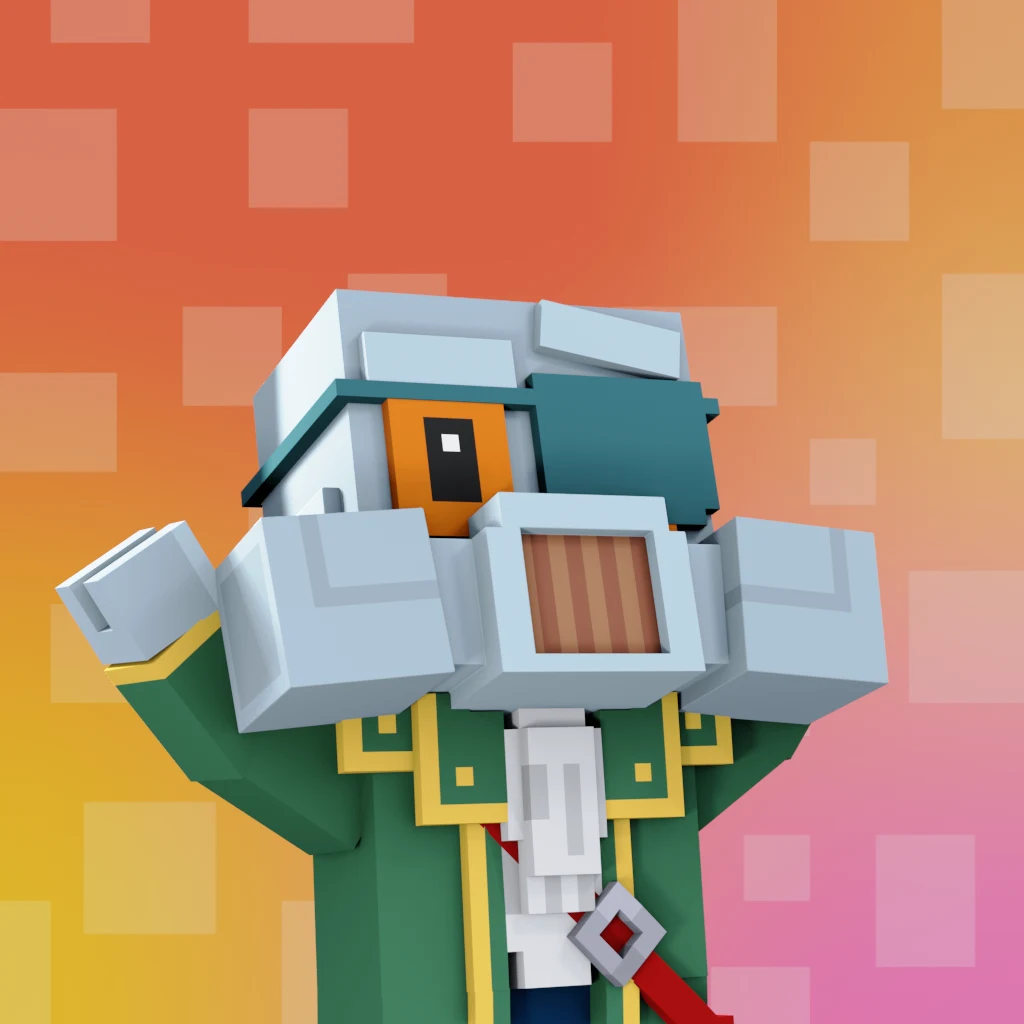 Pirate #4877 voxel render