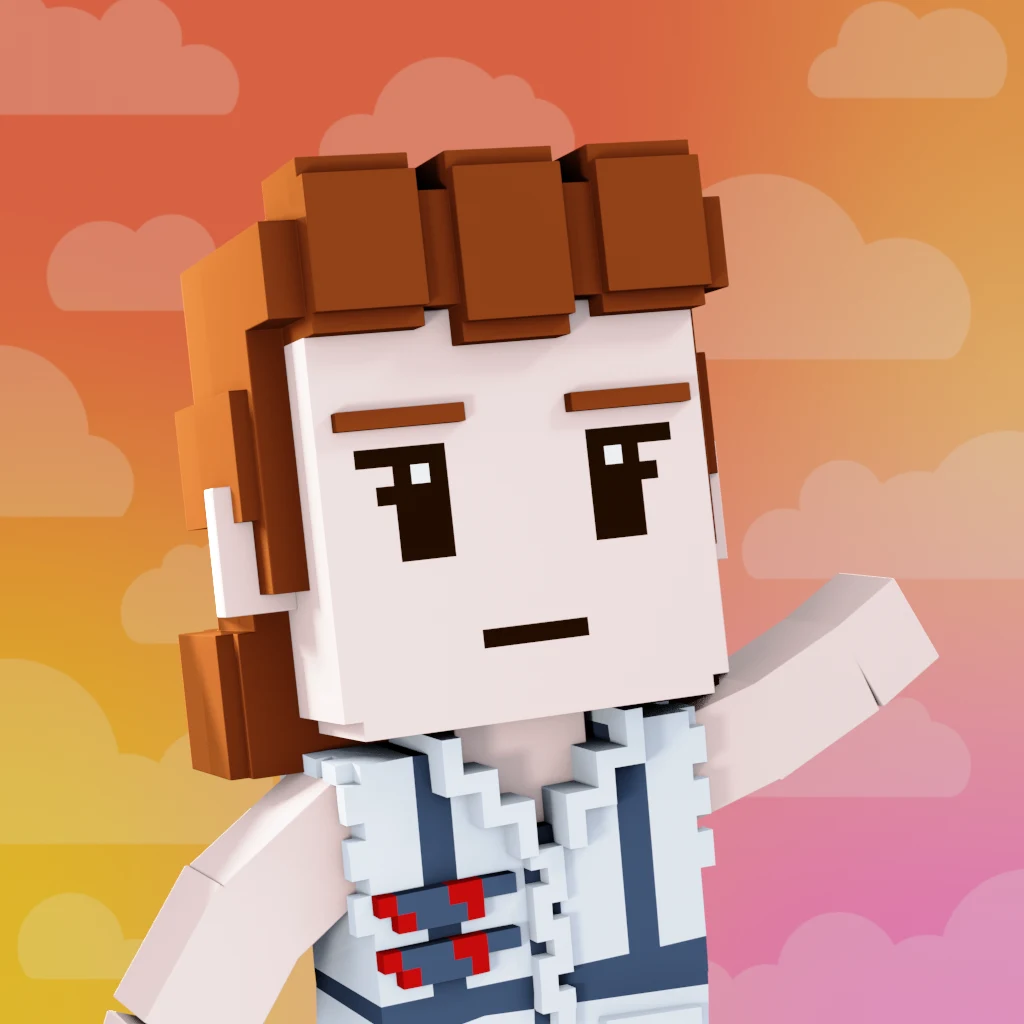Pirate #488 voxel render