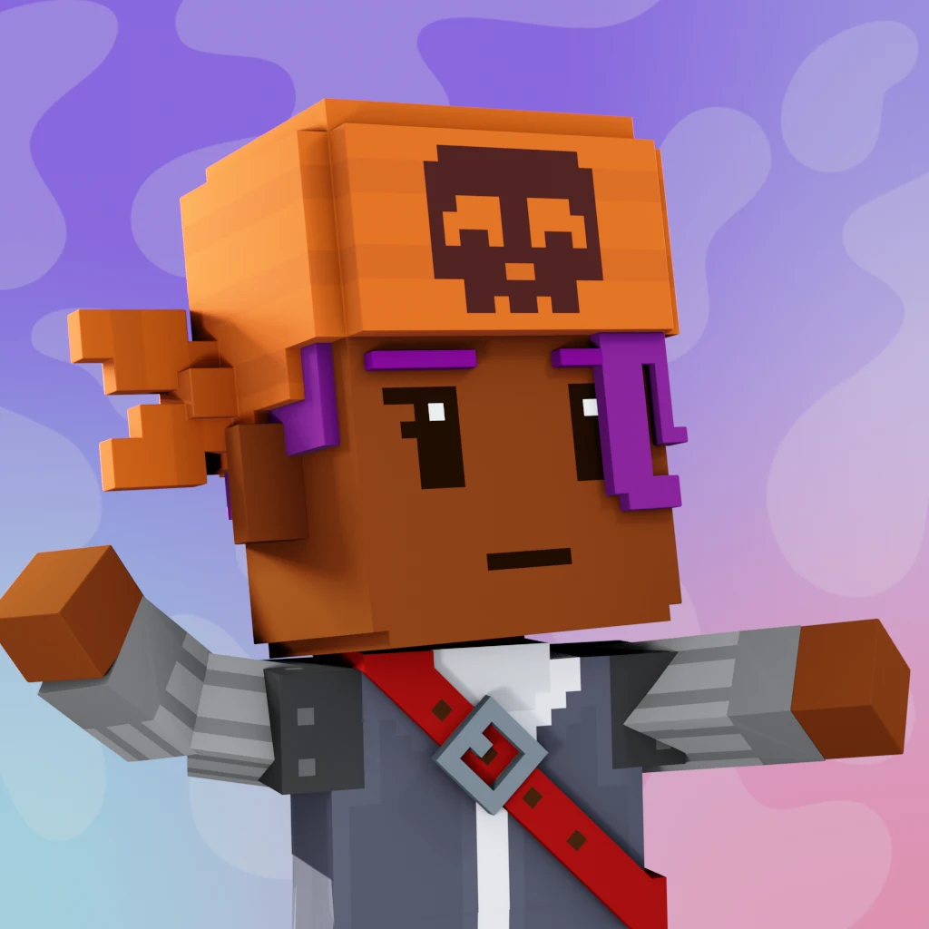 Pirate #4886 voxel render