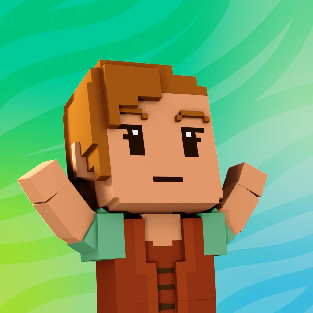 Pirate #4887 voxel render