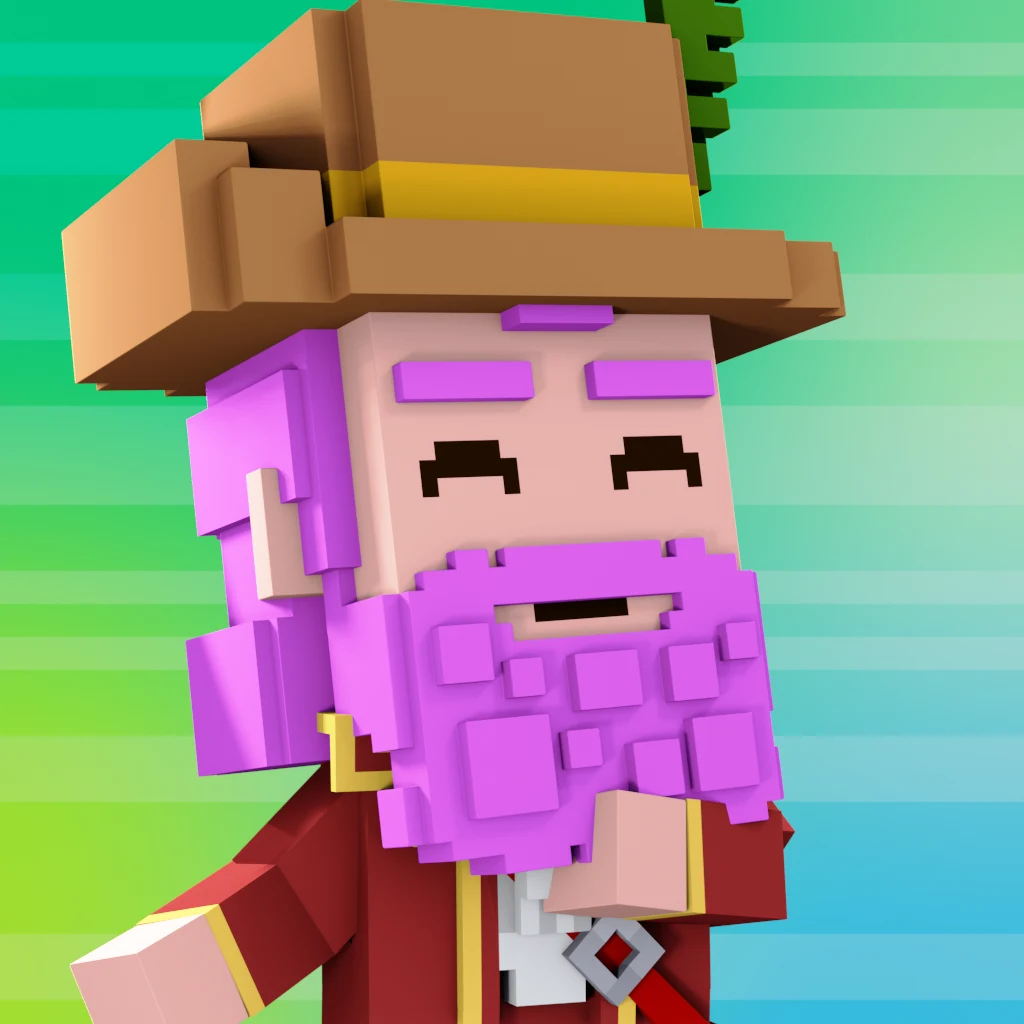 Pirate #4888 voxel render