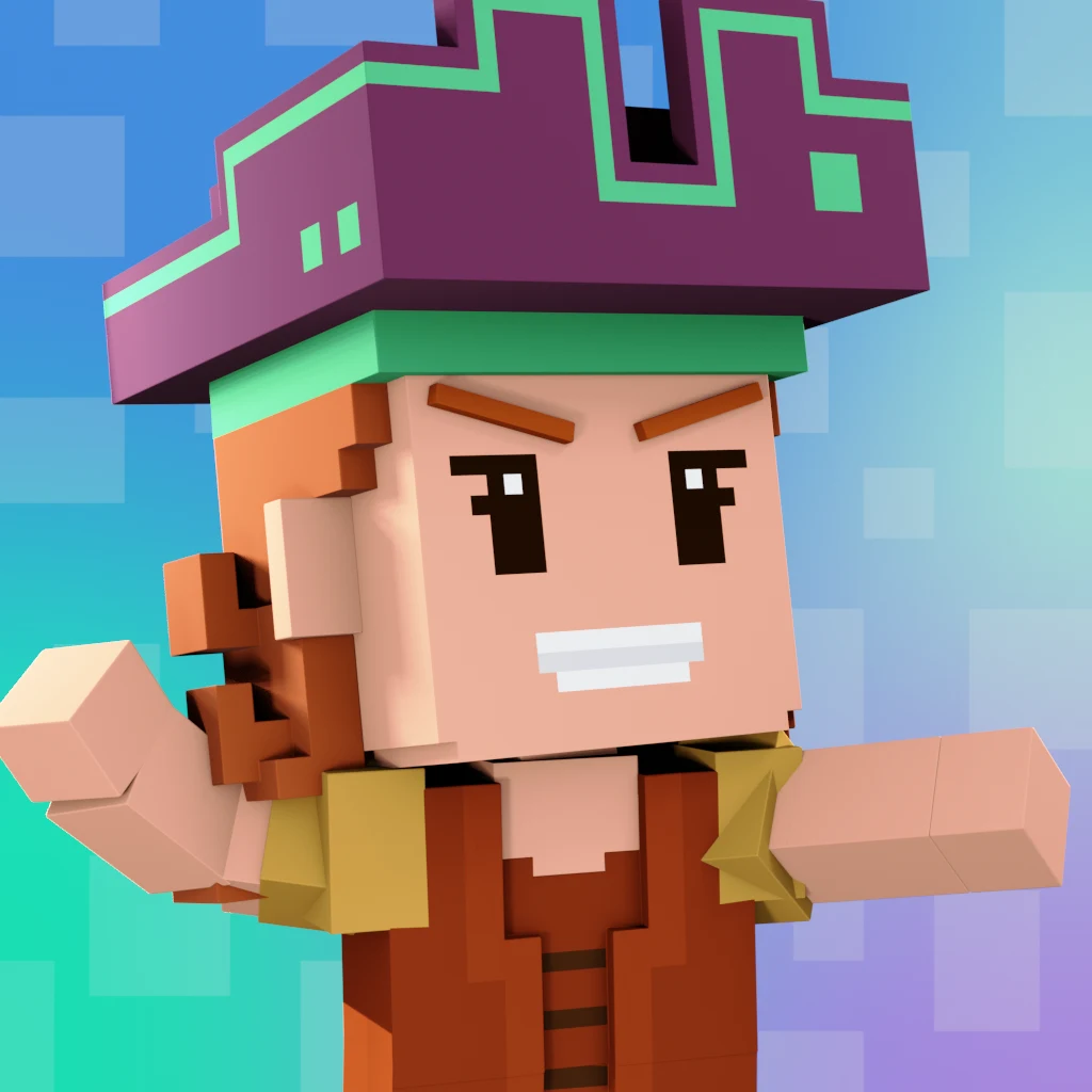 Pirate #4889 voxel render