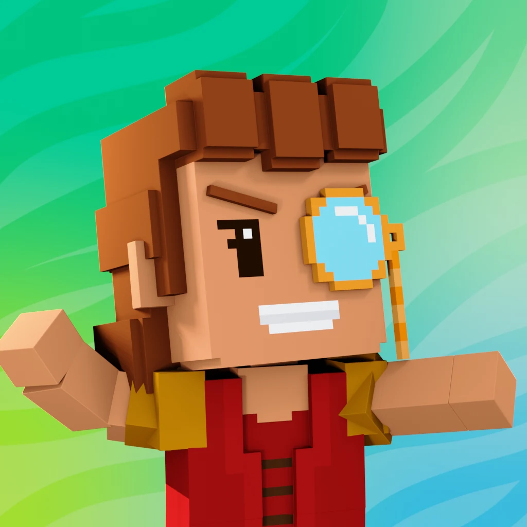Pirate #4890 voxel render
