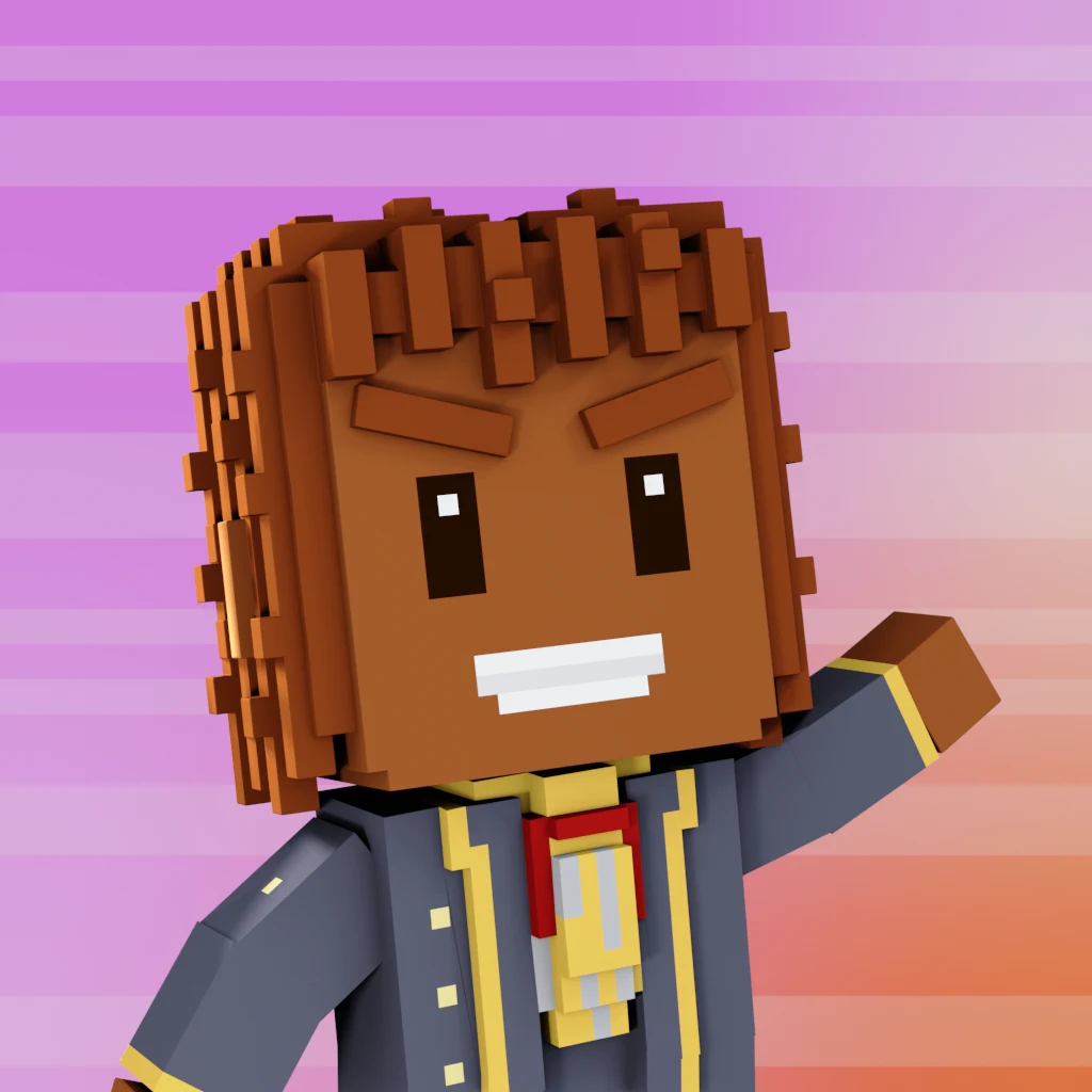 Pirate #4892 voxel render