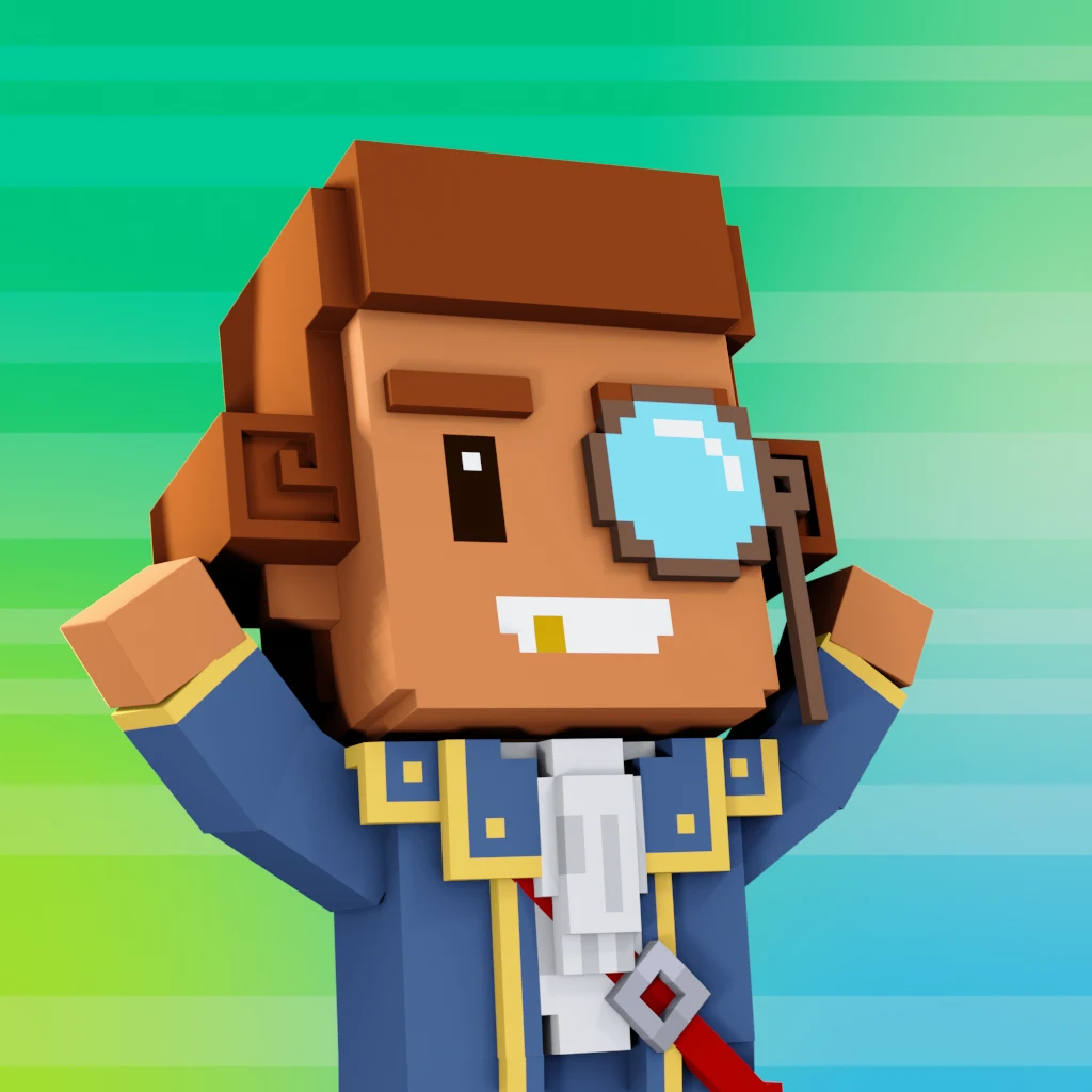 Pirate #4893 voxel render