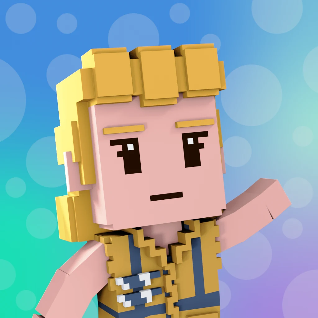 Pirate #4894 voxel render