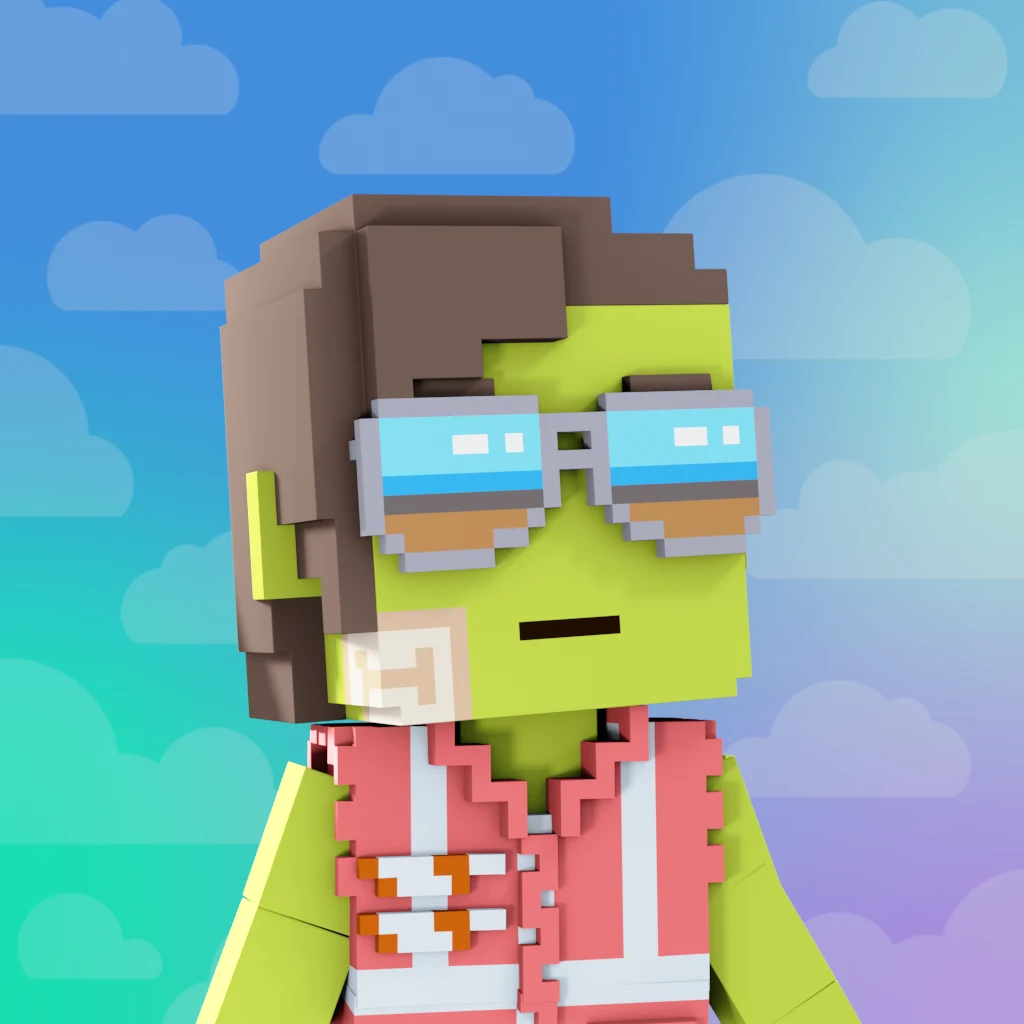Pirate #490 voxel render