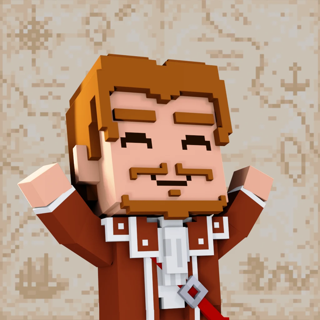 Pirate #4902 voxel render