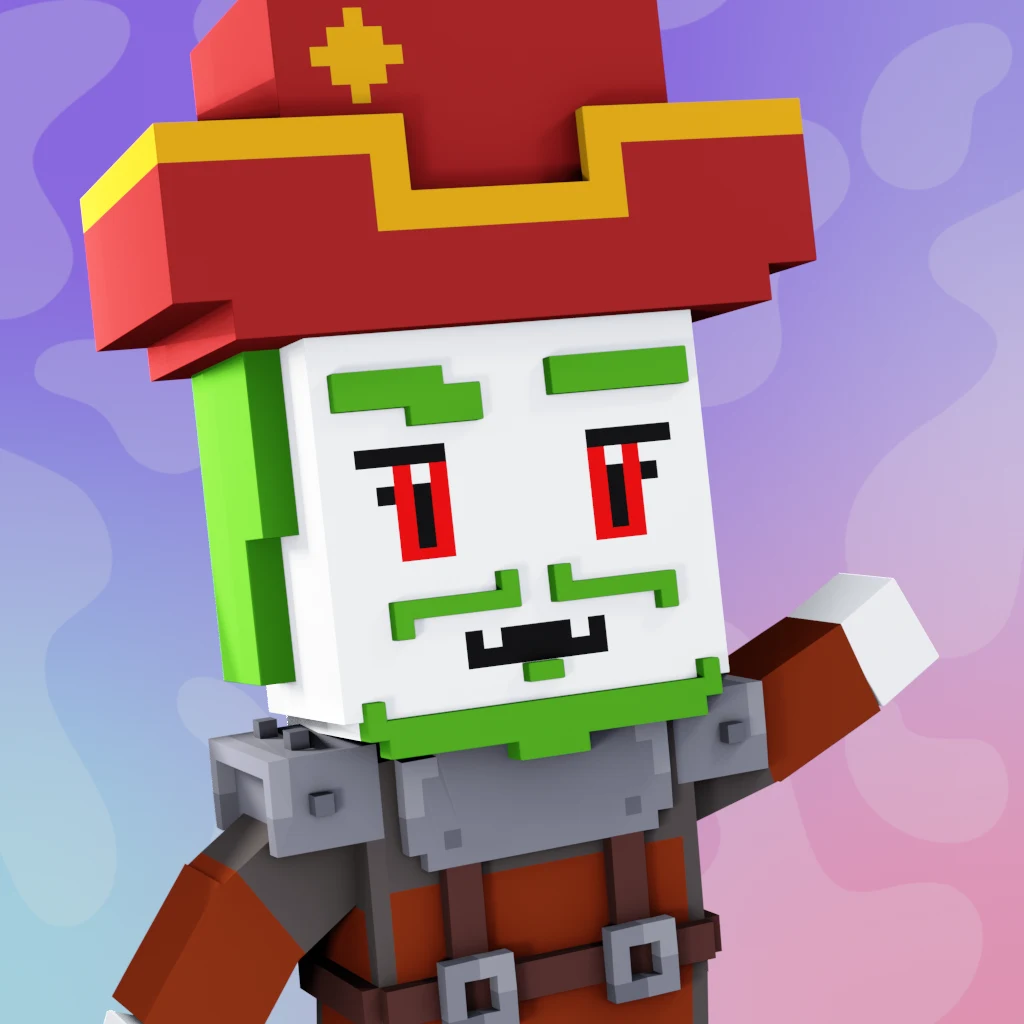 Pirate #4910 voxel render