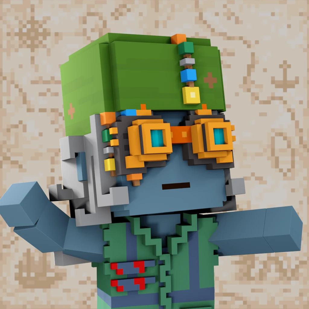 Pirate #4916 voxel render