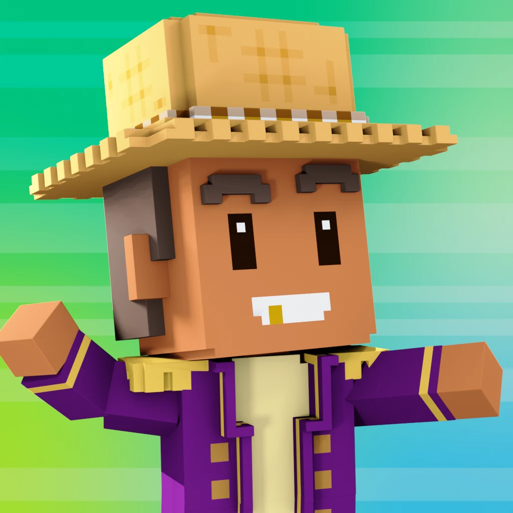 Pirate #492 voxel render
