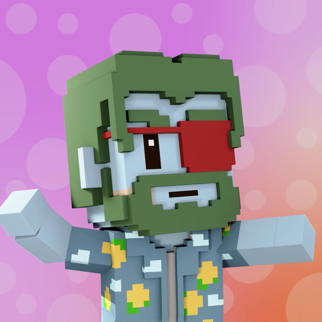 Pirate #4928 voxel render