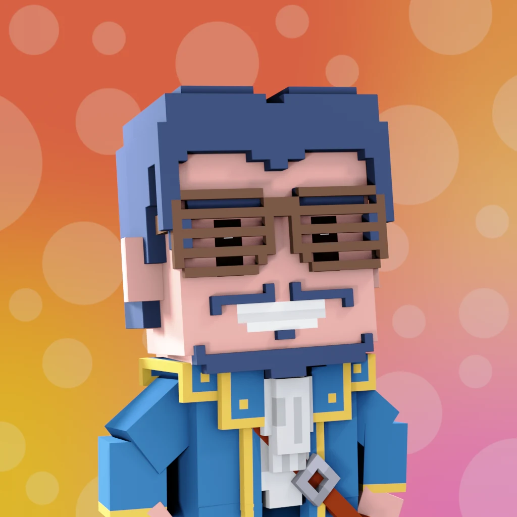 Pirate #493 voxel render