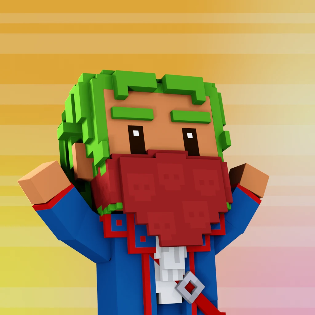 Pirate #4939 voxel render