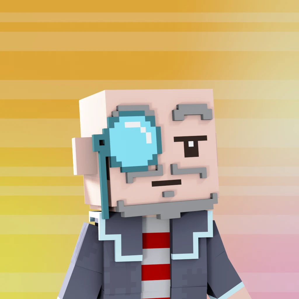 Pirate #494 voxel render