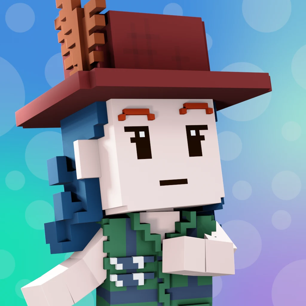 Pirate #4956 voxel render